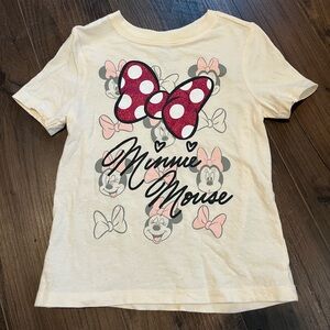 Old Navy Minnie Mouse T-Shirt - Cream and Red